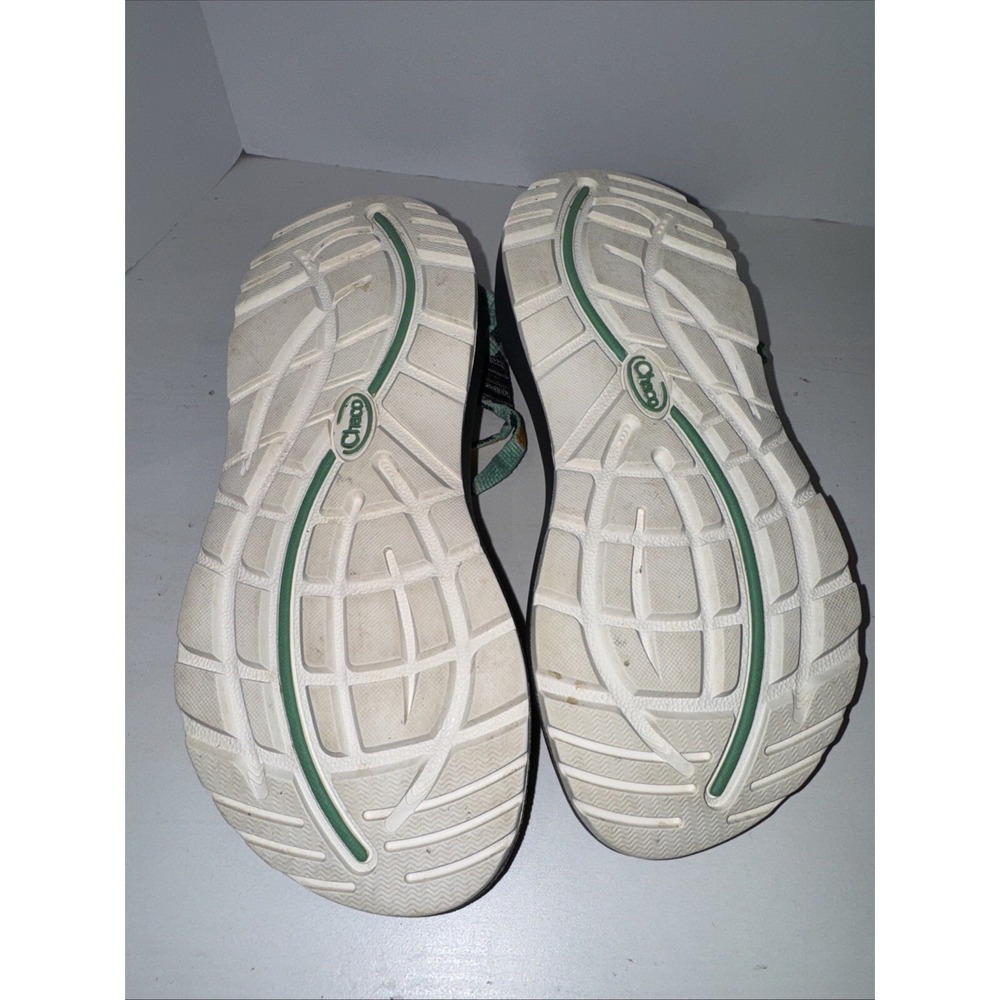 Chaco Aqua and Orange Zx2 Classic Womens Strappy Sandals Sz 6 Hiking - Picture 4 of 5